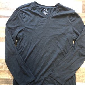 Armani long sleeve v neck t men’s size Medium